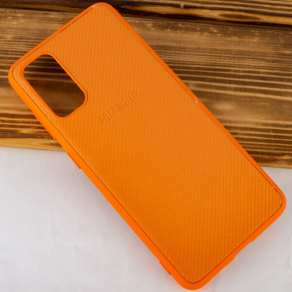 

TPU чехол Fiber Logo для Samsung Galaxy S20 Оранжевый (121671)