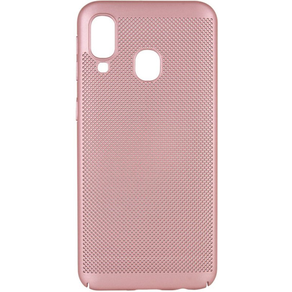 

ультратонкий дышащий Grid case для Samsung Galaxy A40 (A405F) (Розовый) (707722)