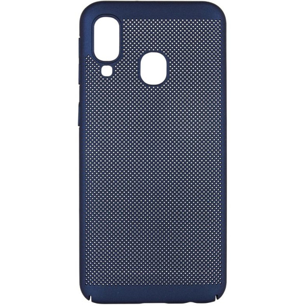 

ультратонкий дышащий Grid case для Samsung Galaxy A40 (A405F) (Темно-синий ) (707723)