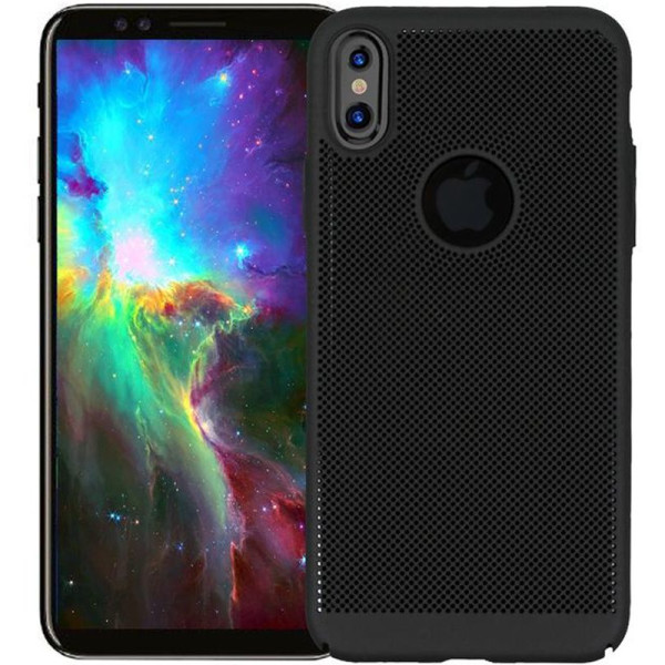 

ультратонкий дышащий Grid case для Apple iPhone XS Max (6.5) (Черный) (707703)