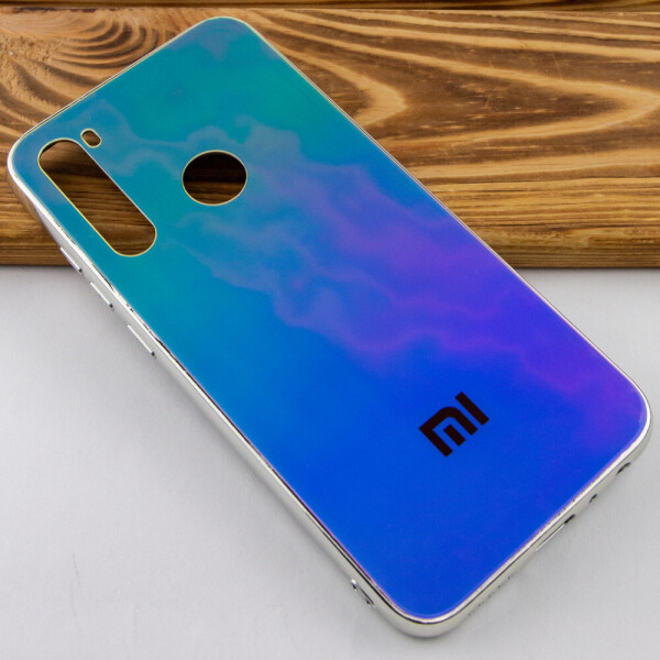 

TPU+Glass чехол Gradient Rainbow с лого для Xiaomi Redmi Note 8 Зеленый (112981)