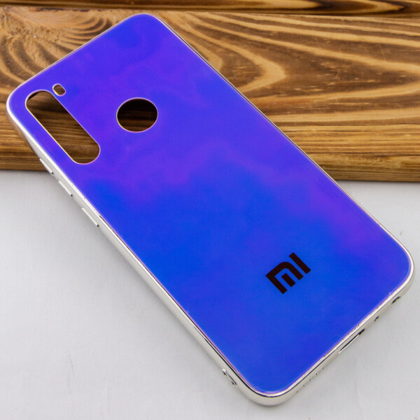 

TPU+Glass чехол Gradient Rainbow с лого для Xiaomi Redmi Note 8 Фиолетовый (112983)