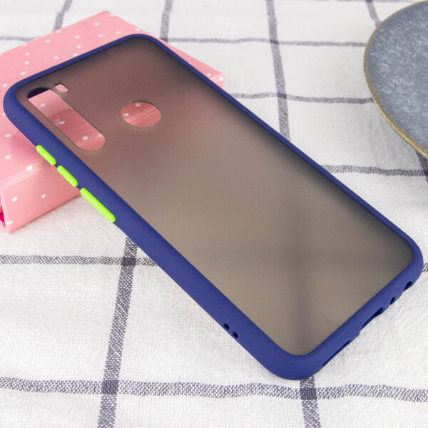 

TPU+PC чехол Color Buttons для Xiaomi Redmi Note 8 Синий (114201)