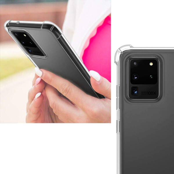 

TPU чехол GETMAN Ease с усиленными углами для Samsung Galaxy S20 Ultra Прозрачный / Transparent (127210)
