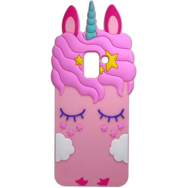 

силиконовая накладка 3D Little Unicorn для Samsung J600F Galaxy J6 (2018) (Розовый, Единорог) (685134)