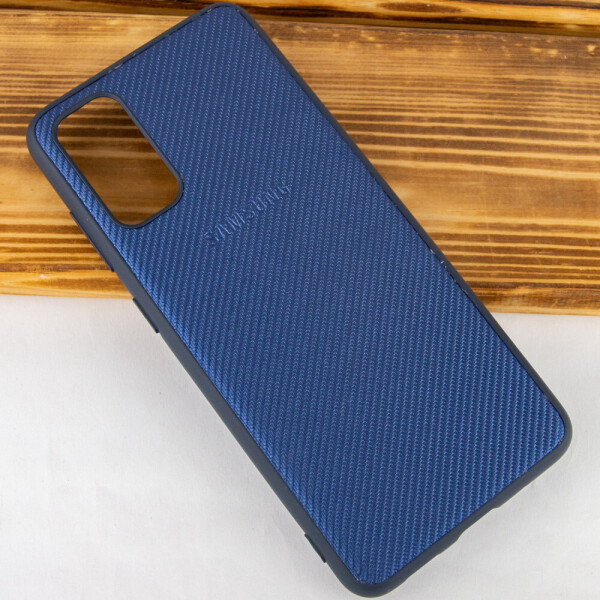 

TPU чехол Fiber Logo для Samsung Galaxy S20 Синий (121673)
