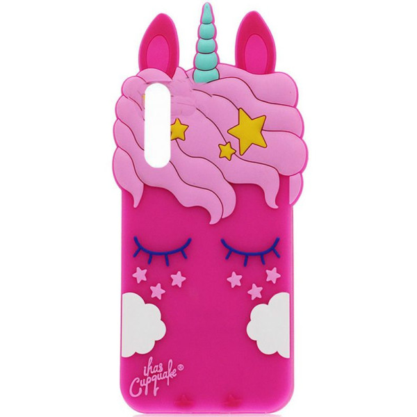 

силиконовая накладка 3D Little Unicorn для Samsung A750 Galaxy A7 (2018) (Малиновый, Единорог) (685091)