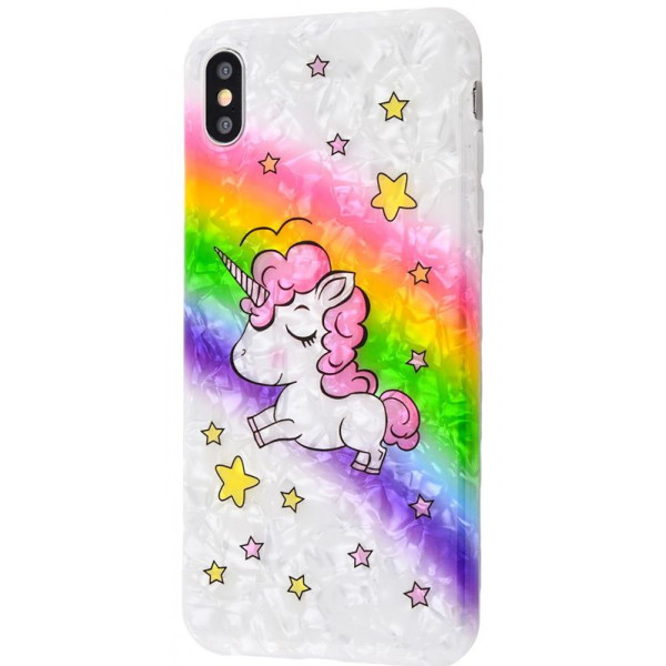 

TPU Dream Unicorn для Apple iPhone XS Max (6.5) (Единорог розовый) (684654)