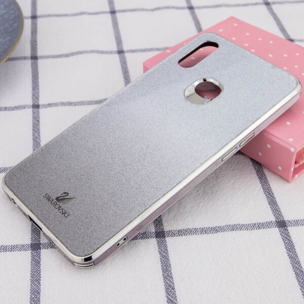 

TPU+Glass чехол Swarovski для Samsung Galaxy A10s Черный (116136)