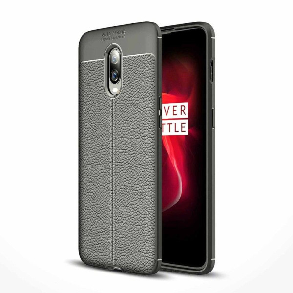 

TPU iPaky Litchi Series для OnePlus 6T (Черный) (663942)