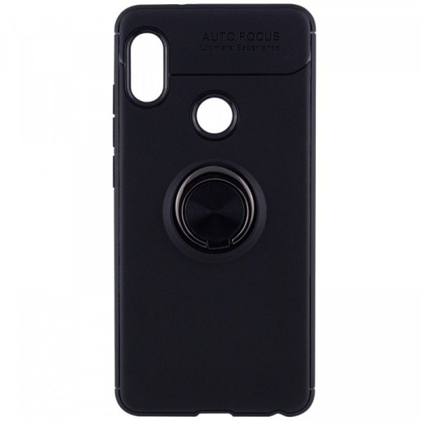 

TPU Deen ColorRing под магнитный держатель для Xiaomi Redmi Note 5 Pro / Note 5 (DC) (Черный / Черный) (620277)