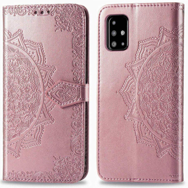 

Кожаный чехол (книжка) Art Case с визитницей для Samsung Galaxy A01 (Розовый) (880134)