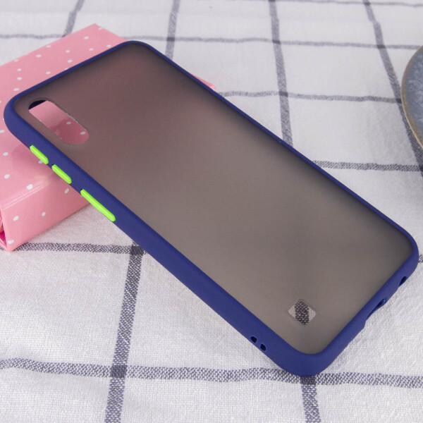 

TPU+PC чехол Color Buttons для Samsung Galaxy A10 (A105F) Синий (114166)