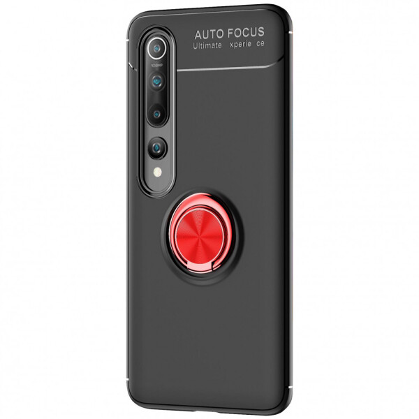 

TPU чехол Deen ColorRing под магнитный держатель (opp) для Xiaomi Mi 10 Черный / Красный (79127457)