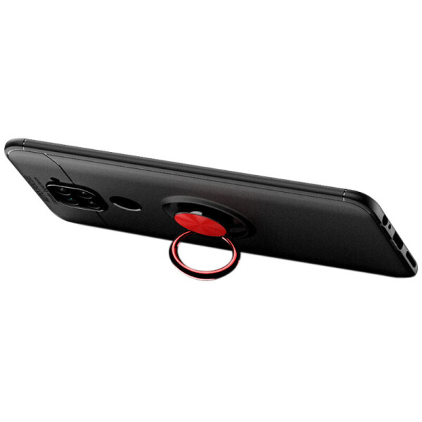 

TPU чехол Deen ColorRing под магнитный держатель (opp) для Xiaomi Redmi 10X Черный / Красный (84134032)