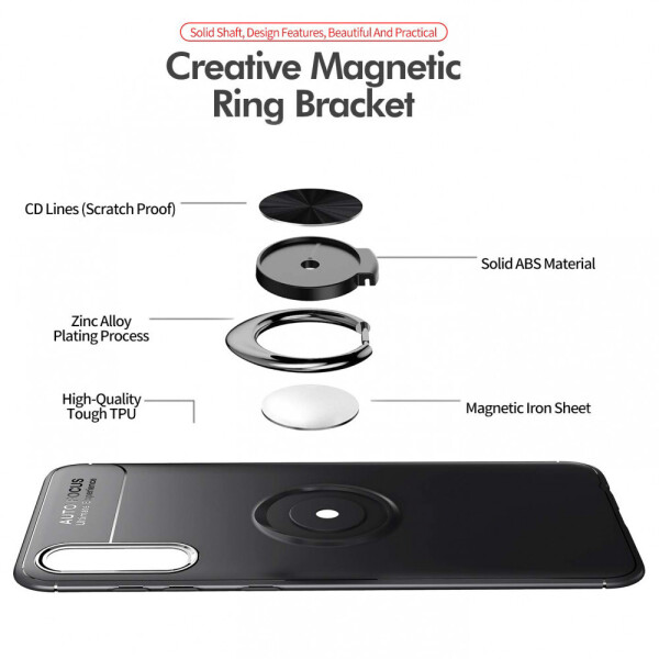 

TPU чехол Deen ColorRing под магнитный держатель (opp) для Samsung Galaxy A50s Черный / Черный (62127449)