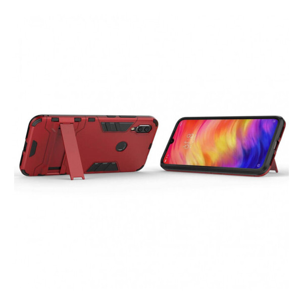 

Ударопрочный чехол-подставка Transformer для Xiaomi Redmi Note 7 Pro Красный / Dante Red (72096703)