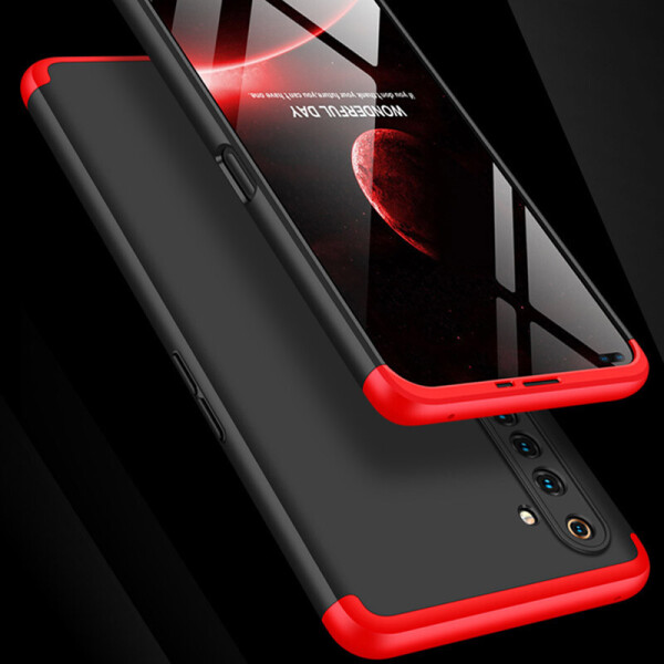 

Пластиковая накладка GKK LikGus 360 градусов (opp) для Realme 6 Pro Черный / Красный (132469)