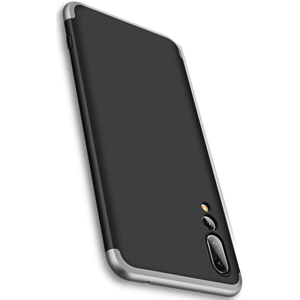 

Пластиковая накладка GKK LikGus 360 градусов (opp) для Huawei P20 Pro Черный / Серебряный (129427)