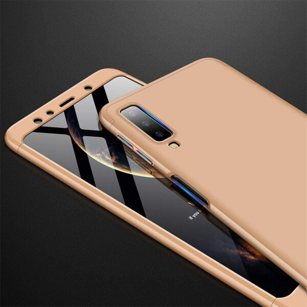 

Пластиковая накладка GKK LikGus 360 градусов (opp) для Samsung A750 Galaxy A7 (2018) Золотой (129467)