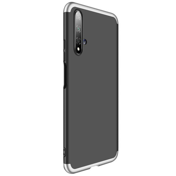 

Пластиковая накладка GKK LikGus 360 градусов (opp) для Huawei Nova 5T Черный / Серебряный (69129379)