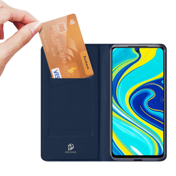 

Чехол-книжка Dux Ducis с карманом для Xiaomi Redmi Note 9 Pro Синий (77130450)