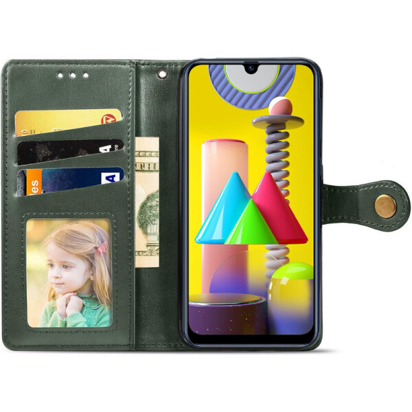 

Кожаный чехол книжка GETMAN Gallant (PU) для Samsung Galaxy M31 Зеленый (128780)