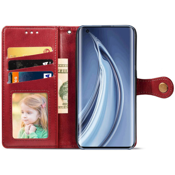 

Кожаный чехол книжка GETMAN Gallant (PU) для Xiaomi Mi 10 Красный (79128788)