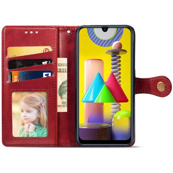 

Кожаный чехол книжка GETMAN Gallant (PU) для Samsung Galaxy M31 Красный (128782)