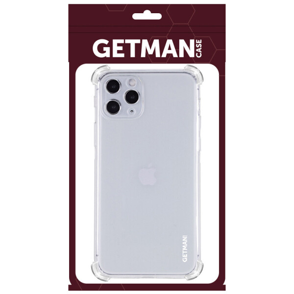 

TPU чехол GETMAN Ease logo усиленные углы для Apple iPhone 11 Pro Max (6.5") Прозрачный / Transparent (132829)