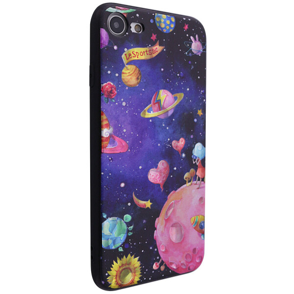 

TPU чехол YCT Brilliant для Apple iPhone SE (2020) Космос розовый (81076638)