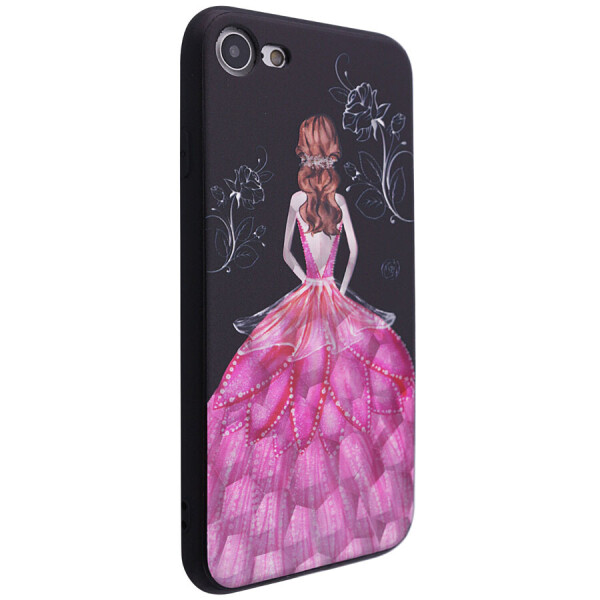 

TPU чехол YCT Brilliant для Apple iPhone SE (2020) Красное платье (81076635)