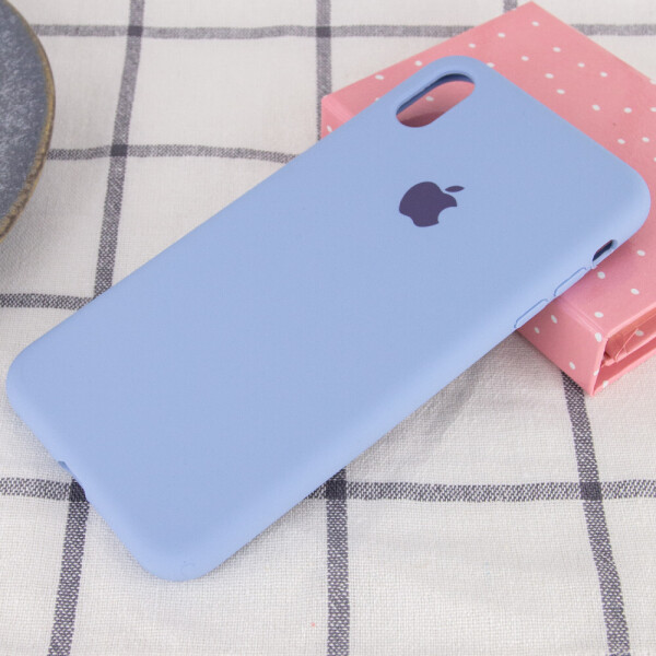 

Чехол Silicone Case Full Protective (AA) для Apple iPhone X (5.8") Голубой / Lilac Blue (58116296)