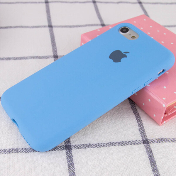 

Чехол Silicone Case Full Protective (AA) для Apple iPhone SE (2020) Голубой / Cornflower (81116272)