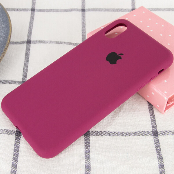 

Чехол Silicone Case Full Protective (AA) для Apple iPhone XS (5.8") Бордовый / Maroon (116403)