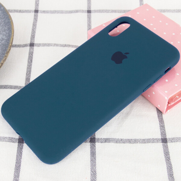 

Чехол Silicone Case Full Protective (AA) для Apple iPhone XS (5.8") Синий / Cosmos Blue (127759)