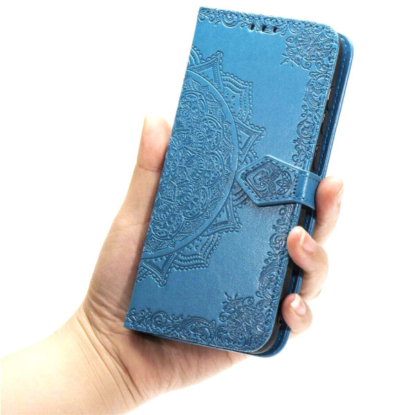 

Кожаный чехол (книжка) Art Case с визитницей для Xiaomi Redmi Note 9 Синий (133519)