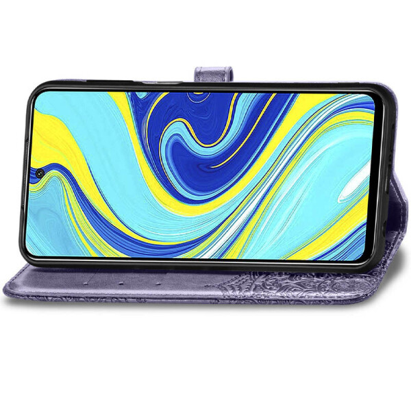 

Кожаный чехол (книжка) Art Case с визитницей для Realme C2 Фиолетовый (128739)