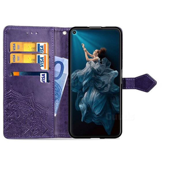 

Кожаный чехол (книжка) Art Case с визитницей для Huawei Nova 5T Фиолетовый (69117792)
