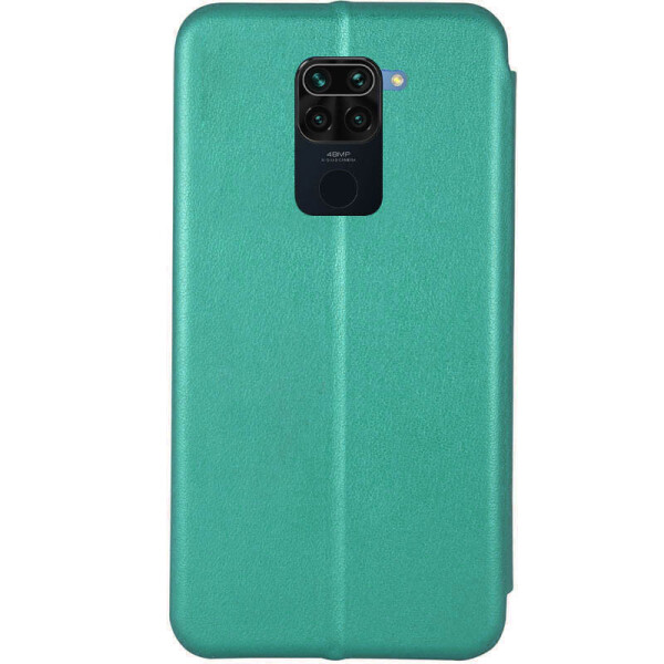 

Кожаный чехол (книжка) Classy для Xiaomi Redmi Note 9 Зеленый (133232)