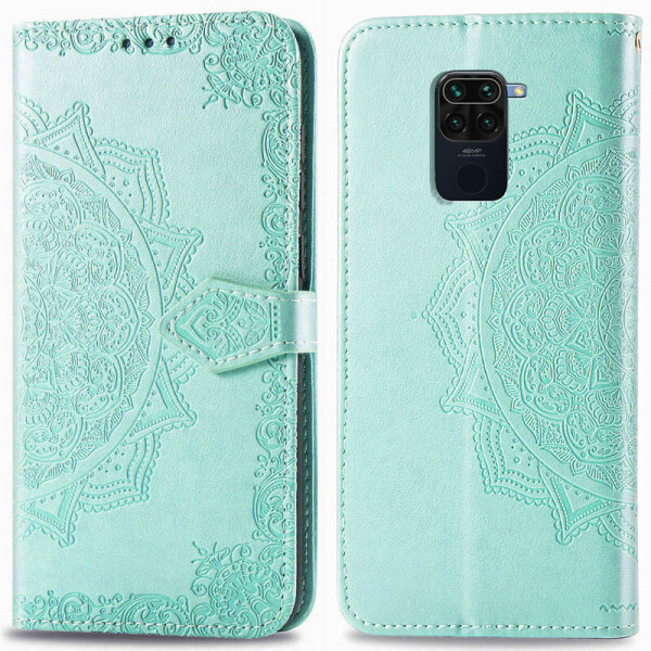 

Кожаный чехол (книжка) Art Case с визитницей для Xiaomi Redmi 10X Бирюзовый (84133516)