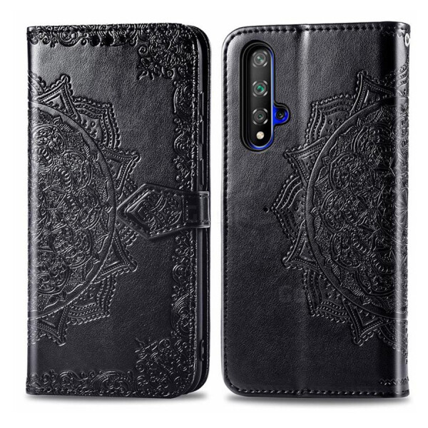 

Кожаный чехол (книжка) Art Case с визитницей для Huawei Nova 5T Черный (69117793)