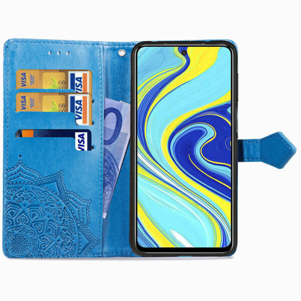 

Кожаный чехол (книжка) Art Case с визитницей для Realme XT Синий (128752)