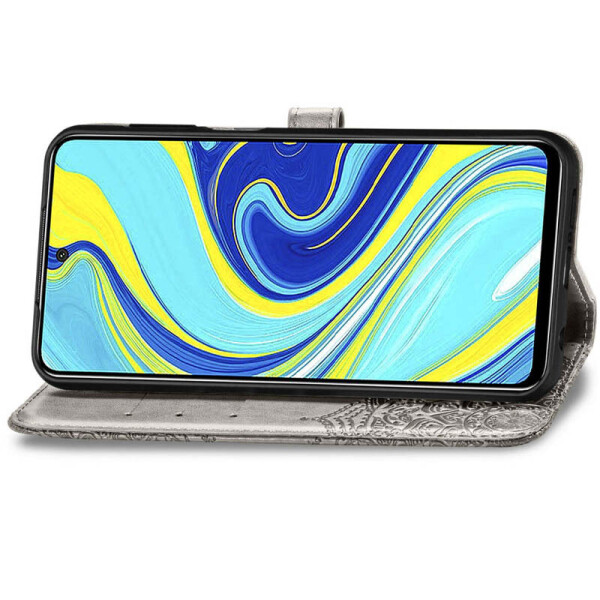 

Кожаный чехол (книжка) Art Case с визитницей для Realme C2 Серый (128737)