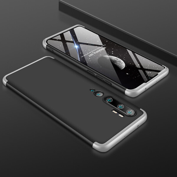 

Пластиковая накладка GKK LikGus 360 градусов для Xiaomi Mi Note 10 Pro Черный / Серебряный (75123721)
