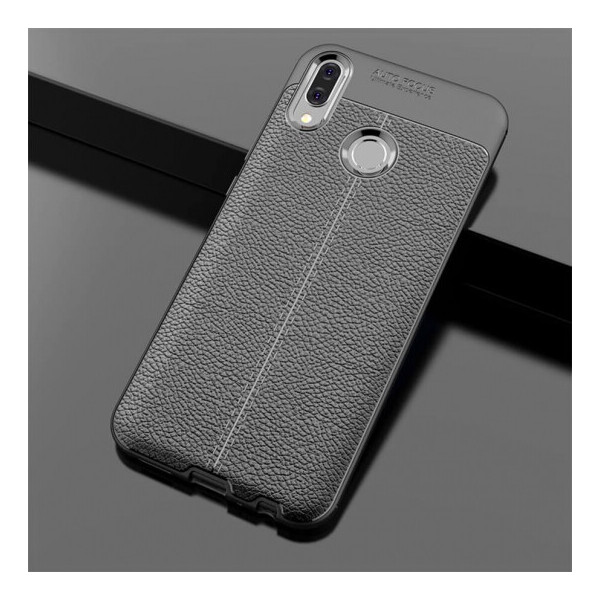 

TPU чехол фактурный (с имитацией кожи) для Huawei Enjoy 9 Plus Черный (41097742)