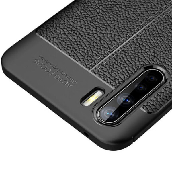 

TPU чехол фактурный (с имитацией кожи) для Oppo Reno 3 Черный (134311)