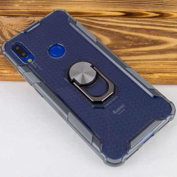 

Ударопрочный чехол Honeycomb Ring для Xiaomi Redmi Note 7s Темно-серый (57115914)