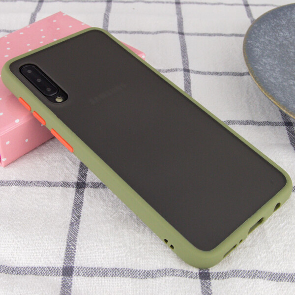 

TPU+PC чехол Color Buttons для Samsung Galaxy A50 (A505F) Зеленый (114179)