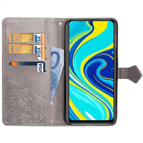 

Кожаный чехол (книжка) Art Case с визитницей для Xiaomi Redmi Note 9s Серый (76128730)